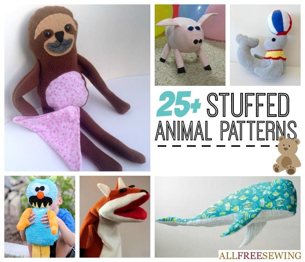 25+ Easy Stuffed Animal Patterns