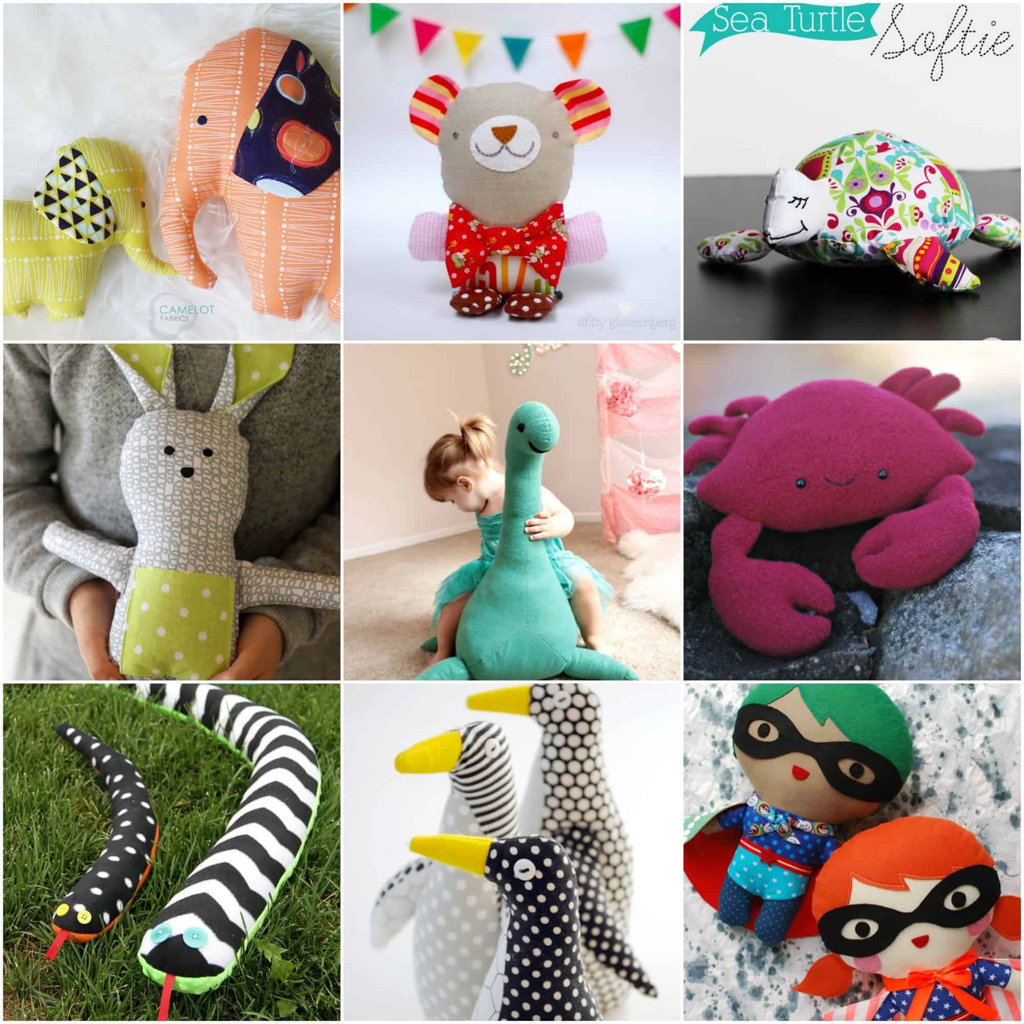 Beginner Printable Stuffed Animal Patterns