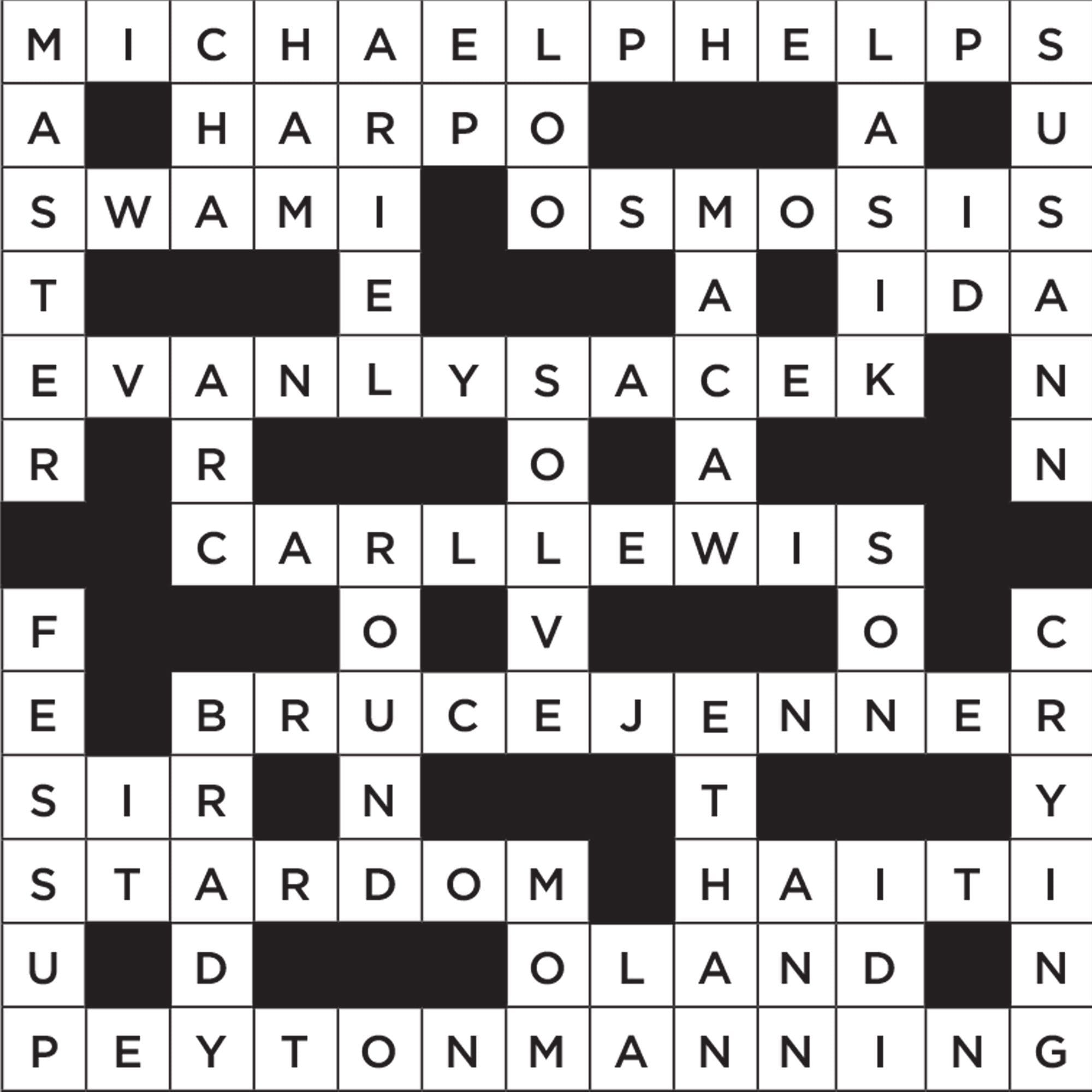 Large Print Easy Crossword Puzzles