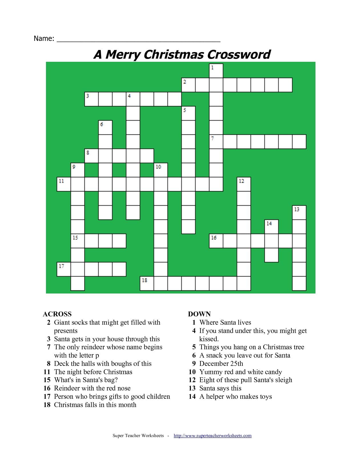 crossword puzzle answers and solutions pdf Printitfree crosswords