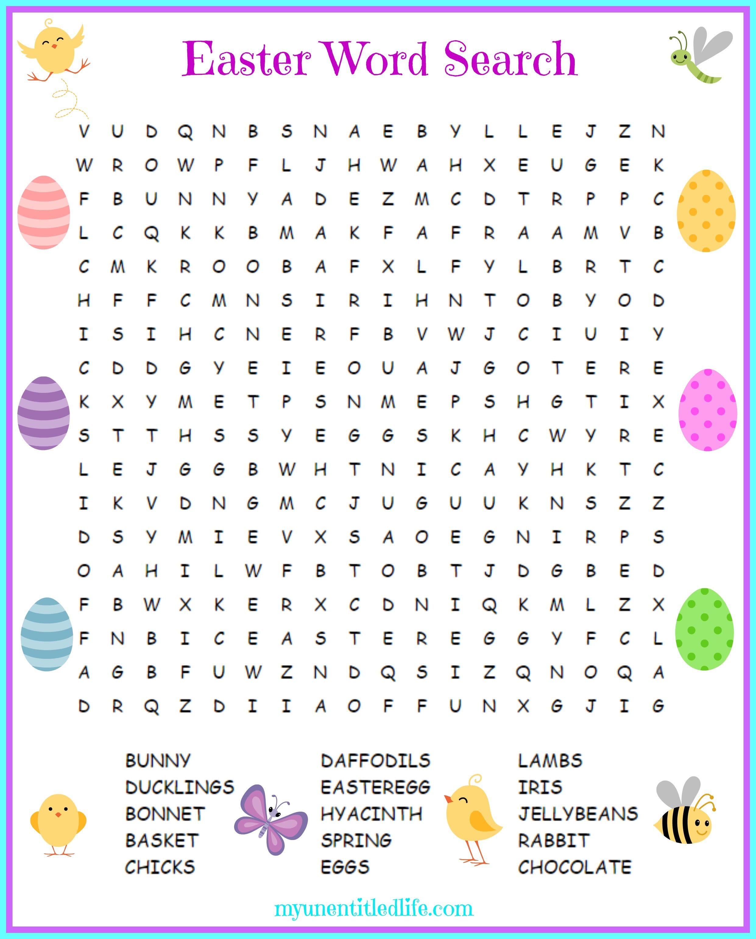 Easter Printable Puzzles