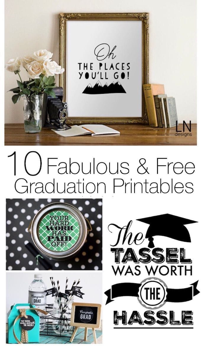 10 Fabulous Free Graduation Printables