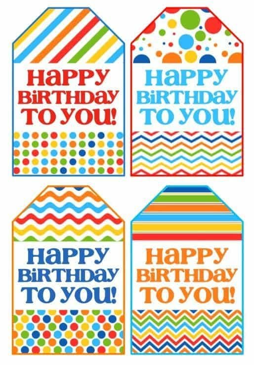 Happy Birthday Free Printable Tags 2024