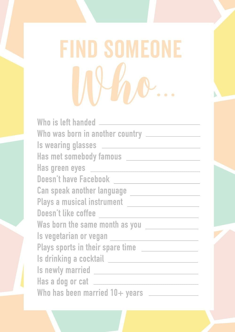 FREE PRINTABLE ENGAGEMENT PARTY OR WEDDING ICE BREAKER GAME FIND THE