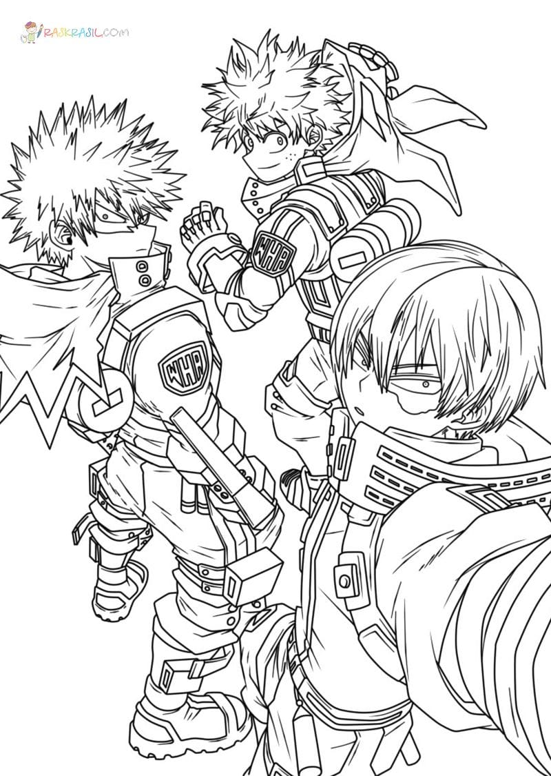 My Hero Academia Coloring Pages 90 Pictures Free Printable