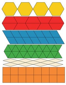 FREE Printable Shape Pattern Block Templates Math Activity