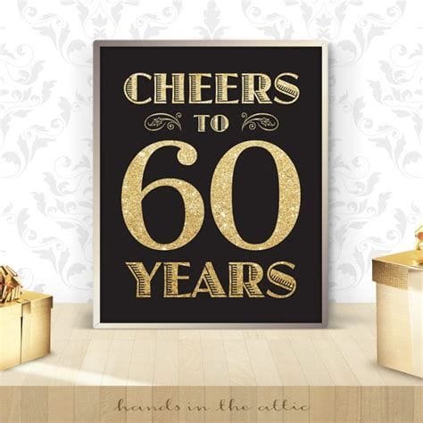 60th Birthday Sign