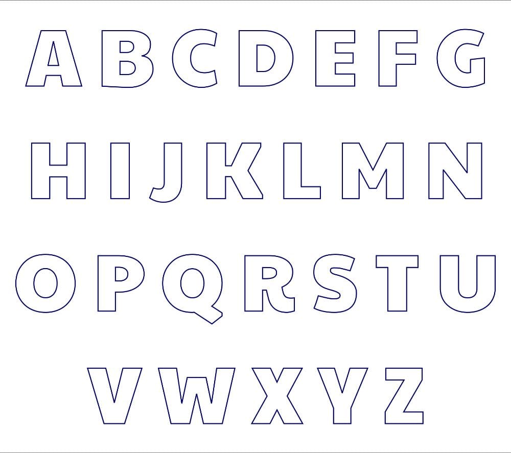 Free Printable Stencils Alphabet