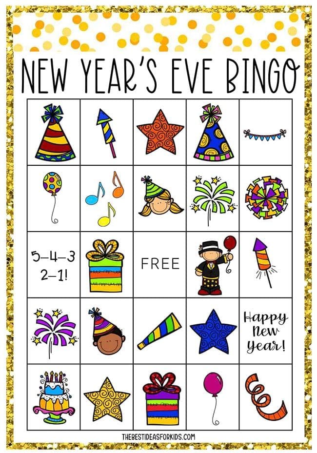 New Years Bingo (Free Printable)