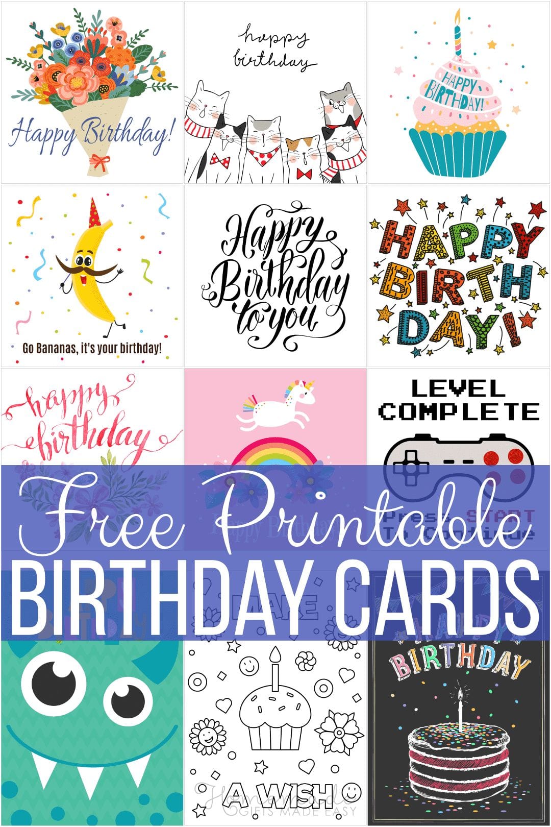 Birthday Card Templates Free Printable