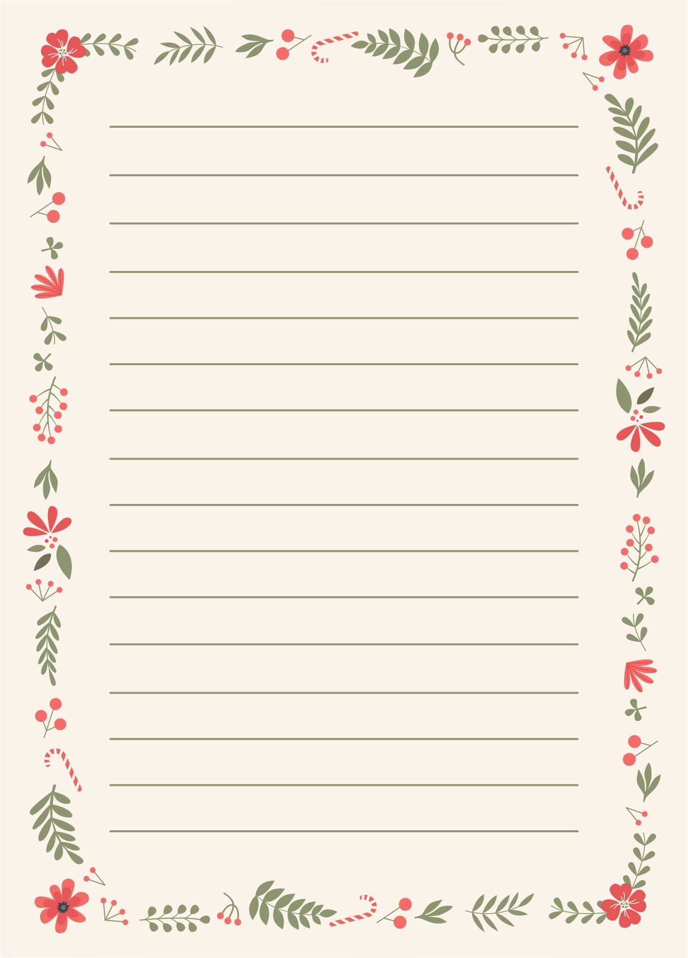 Christmas Stationery Templates