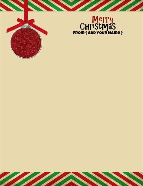 Free Printable Christmas Stationery