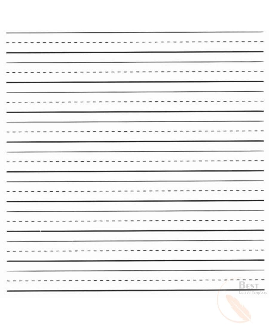 Free Printable Lined Paper Templates for Kids in PDF