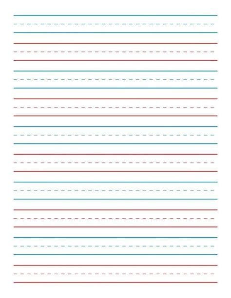 Lined Printable Paper For Kindergarten