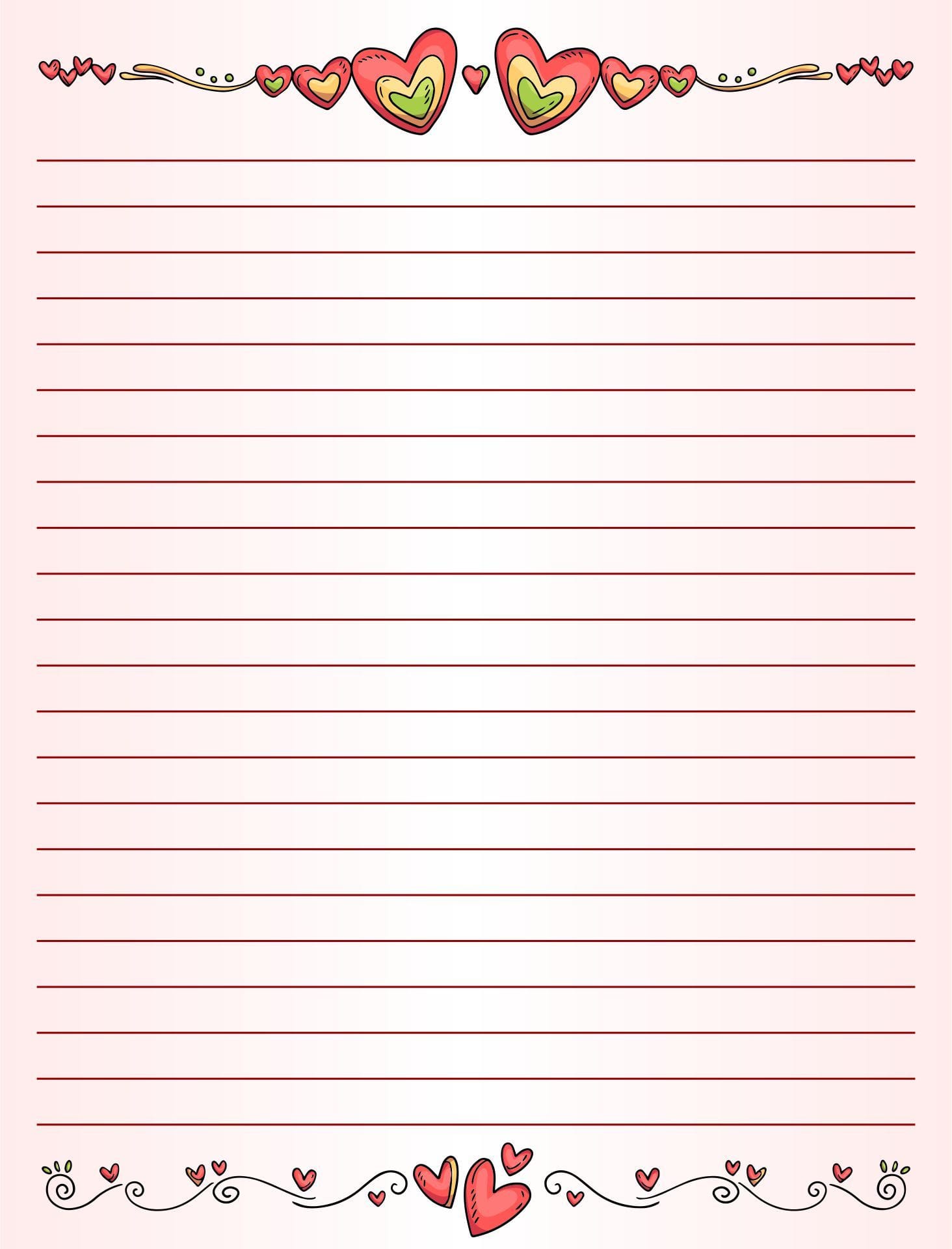 Lined Stationery