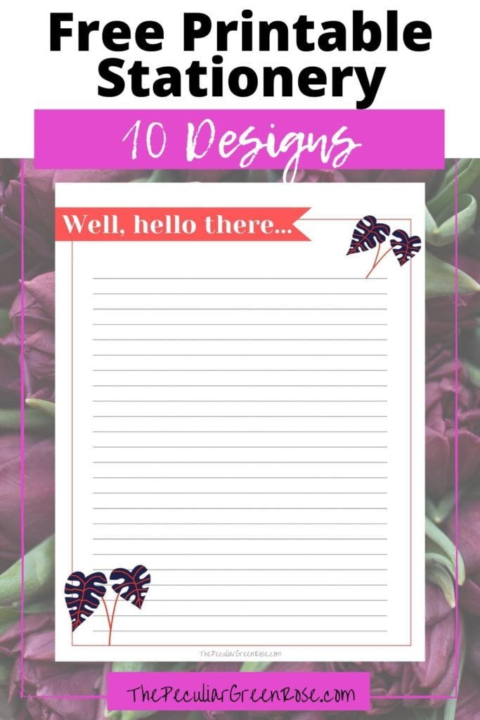 10 Cute Printable Stationery Paper Designs (PDF)