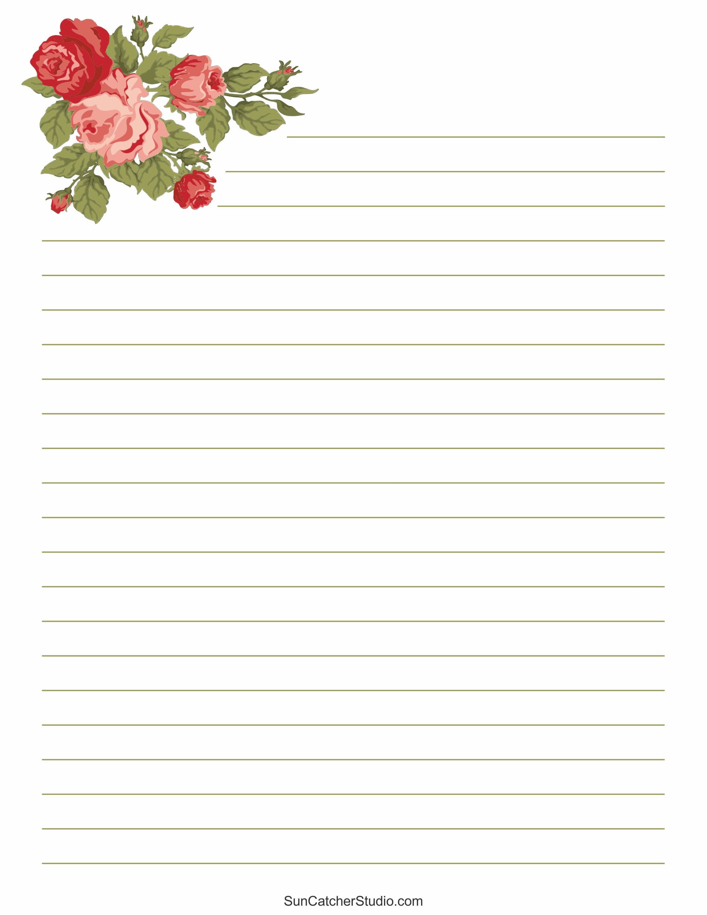 10 Cute Printable Stationery Paper Designs (PDF)