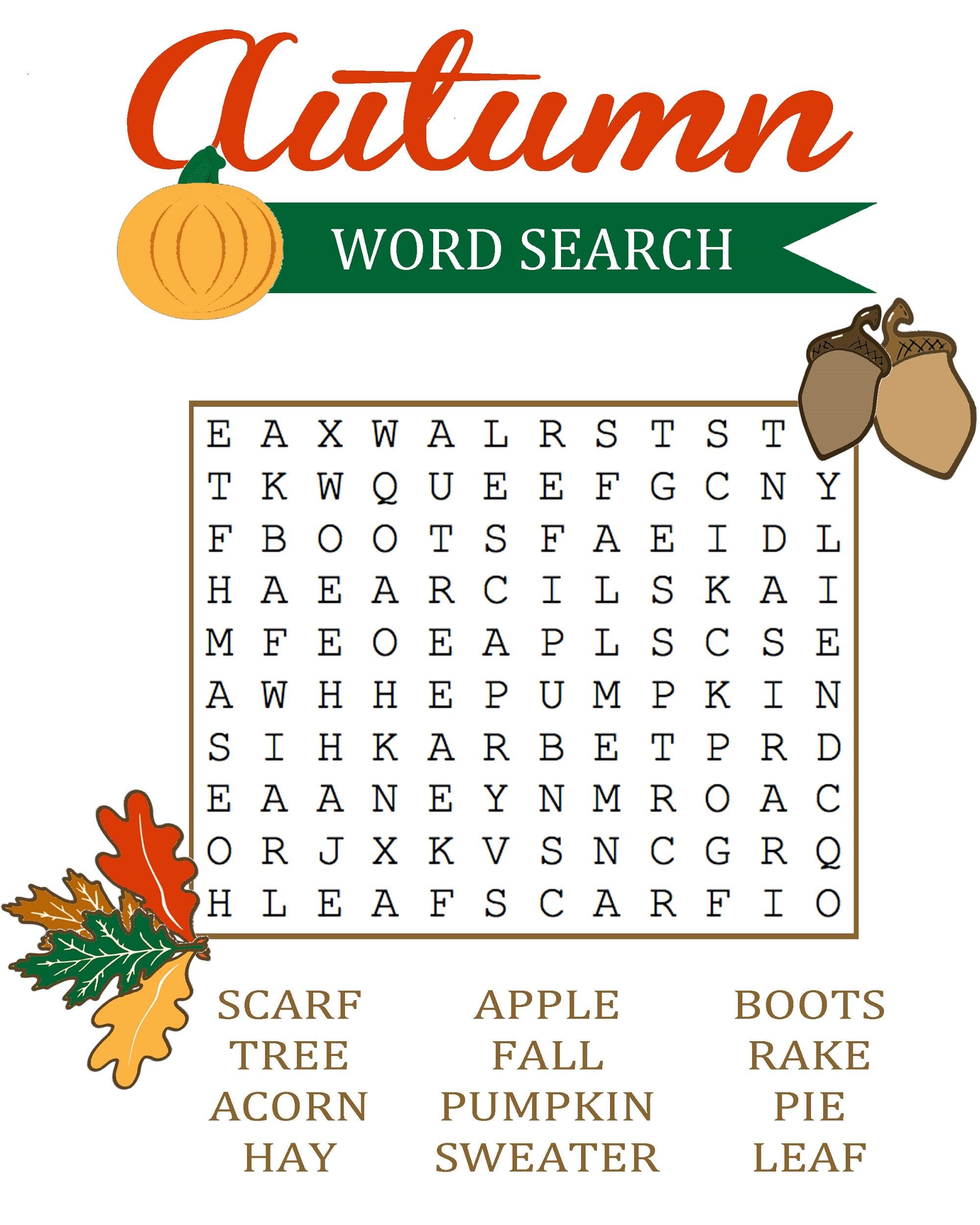 Daily Printable Word Search Puzzles