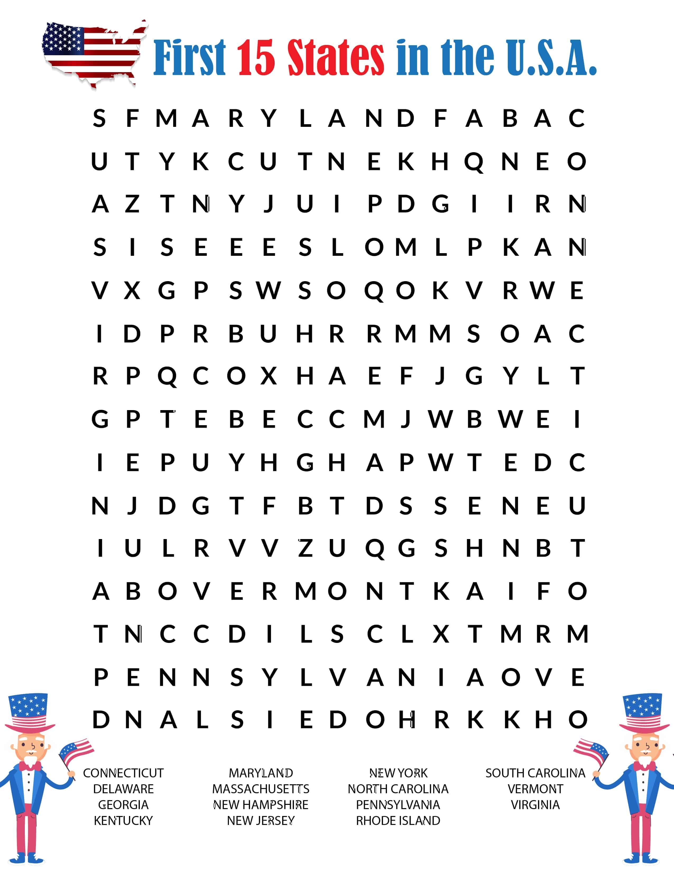 Free Printable Word Search Puzzles Printable