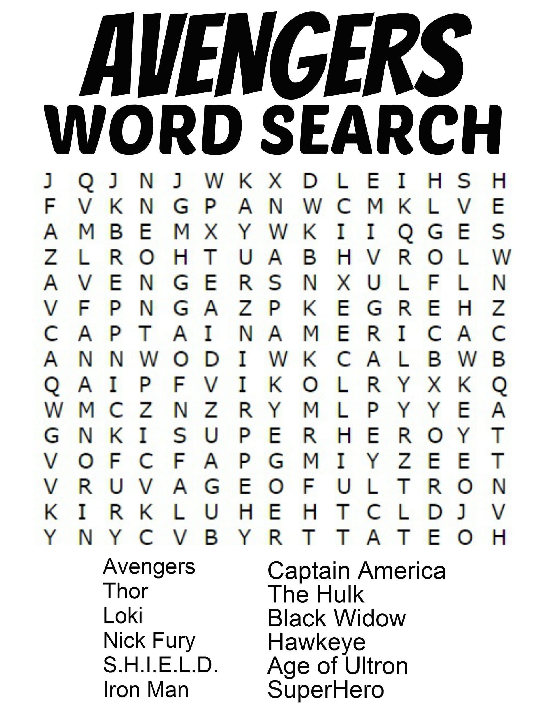 Best Printable Word Search Puzzles