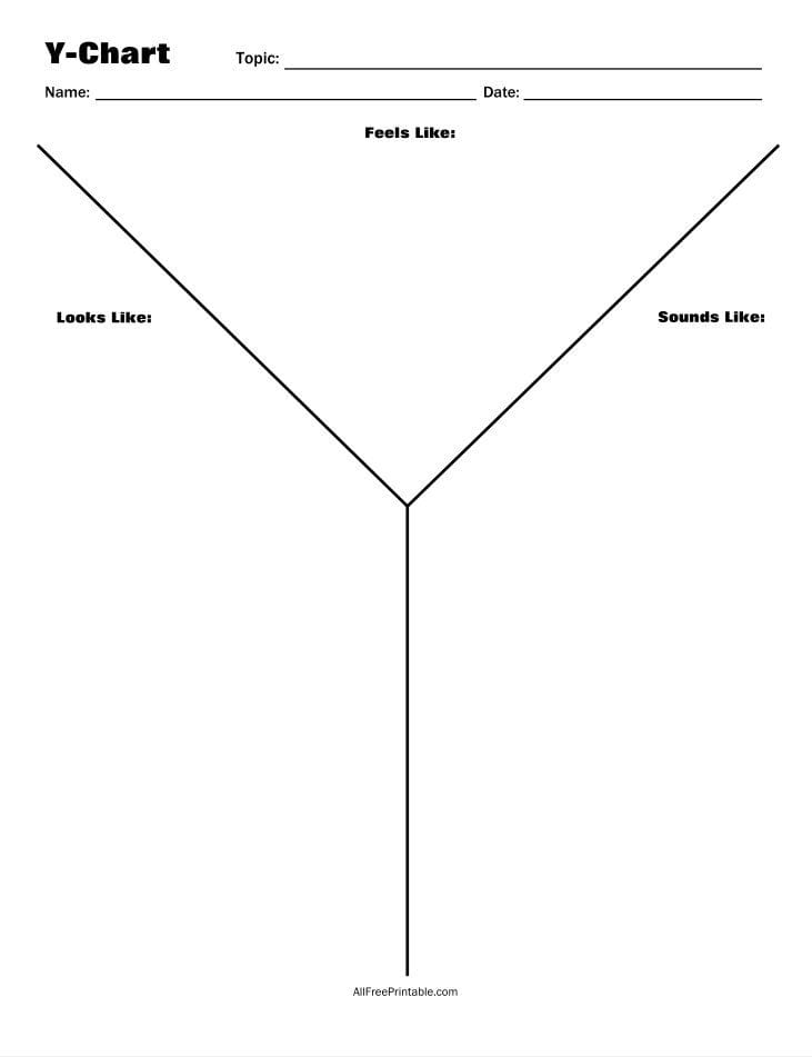 Y Chart Graphic Organizer