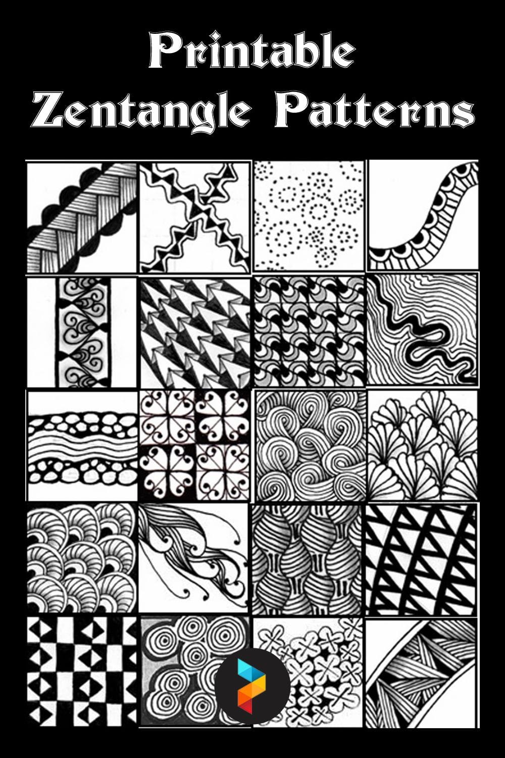 Zentangle Patterns Free Printable