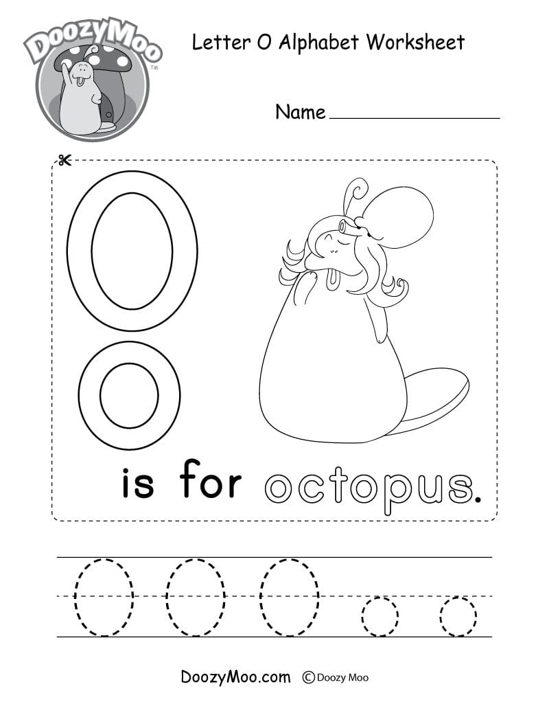 Letter O Alphabet Activity Worksheet