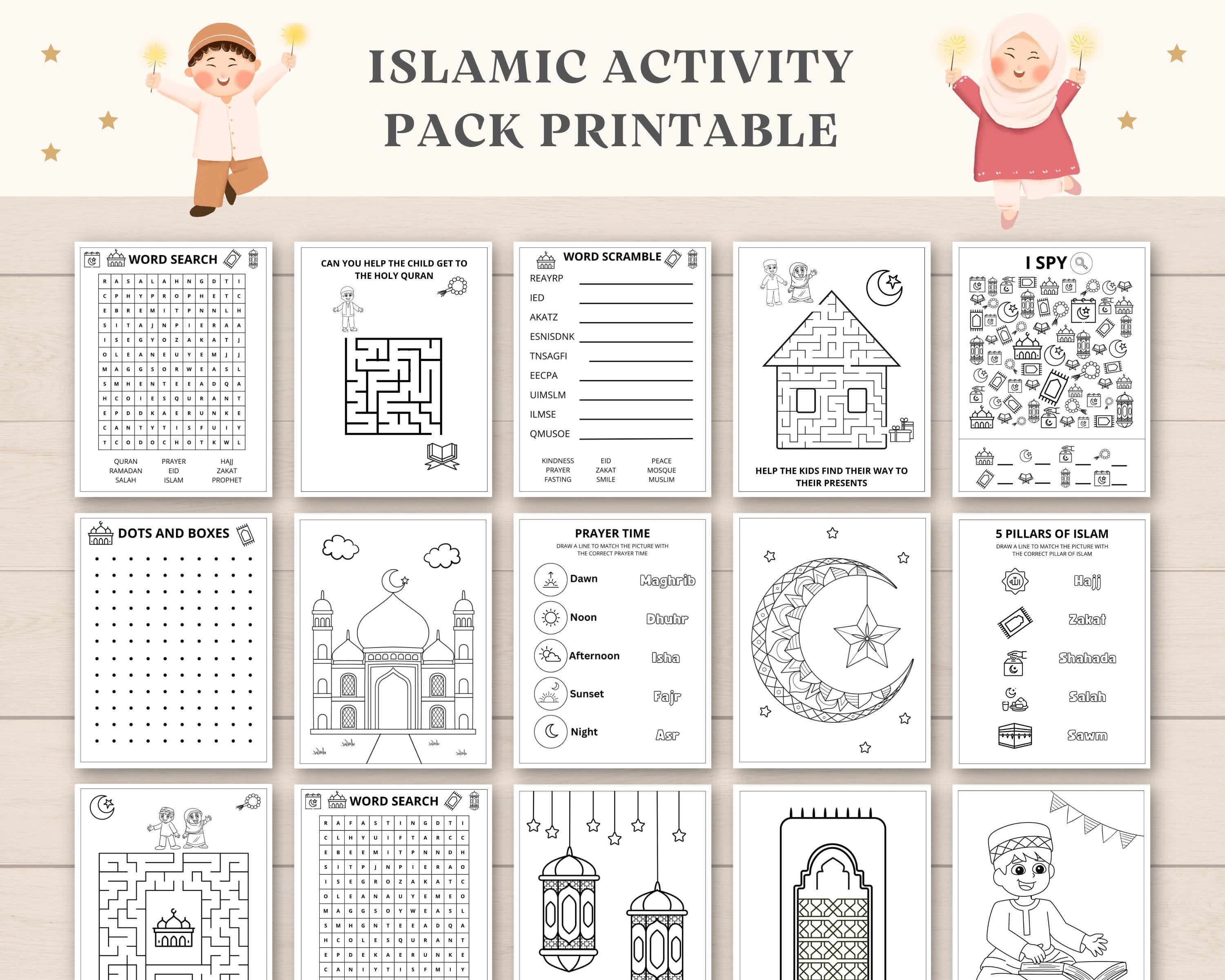 Islamic Printable Worksheets