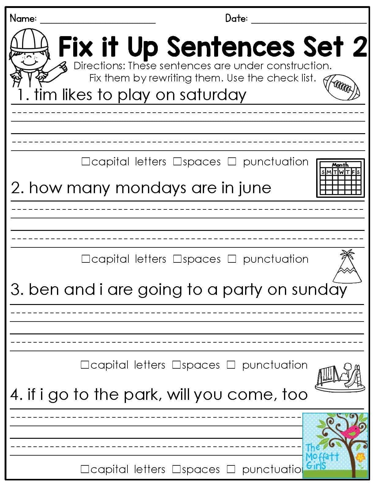 2nd Grade English Worksheets Pdf Free