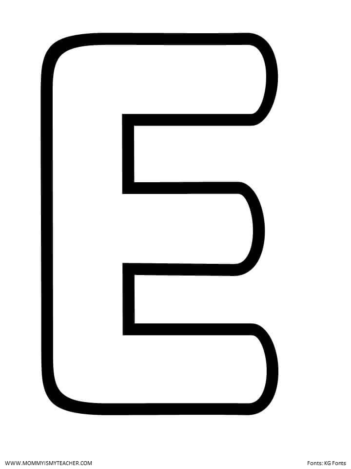 Letter E Worksheets