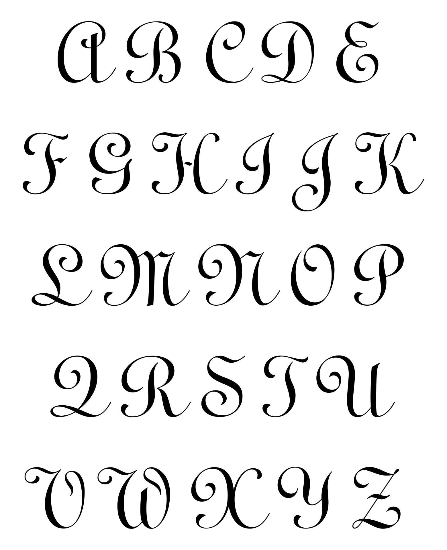 Font Styles Alphabet