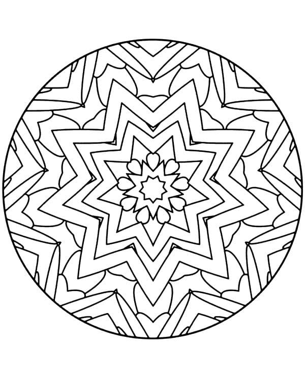 Mandala Coloring Pages For Relaxation Coloring Pages