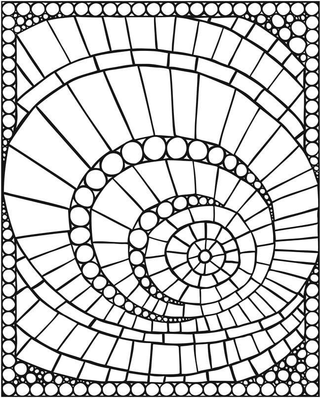 Mosaic Patterns Coloring Pages