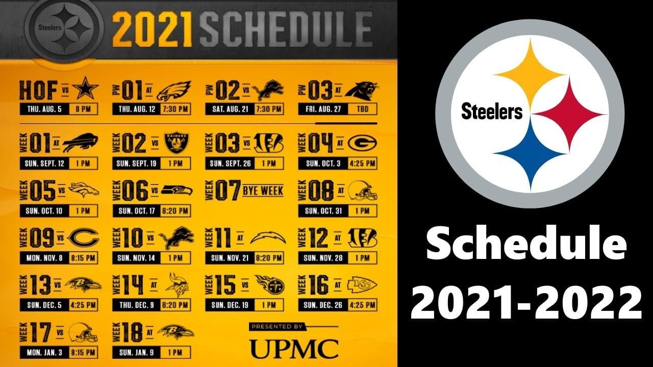 Pittsburgh Steelers 2021 Schedule: Mobile