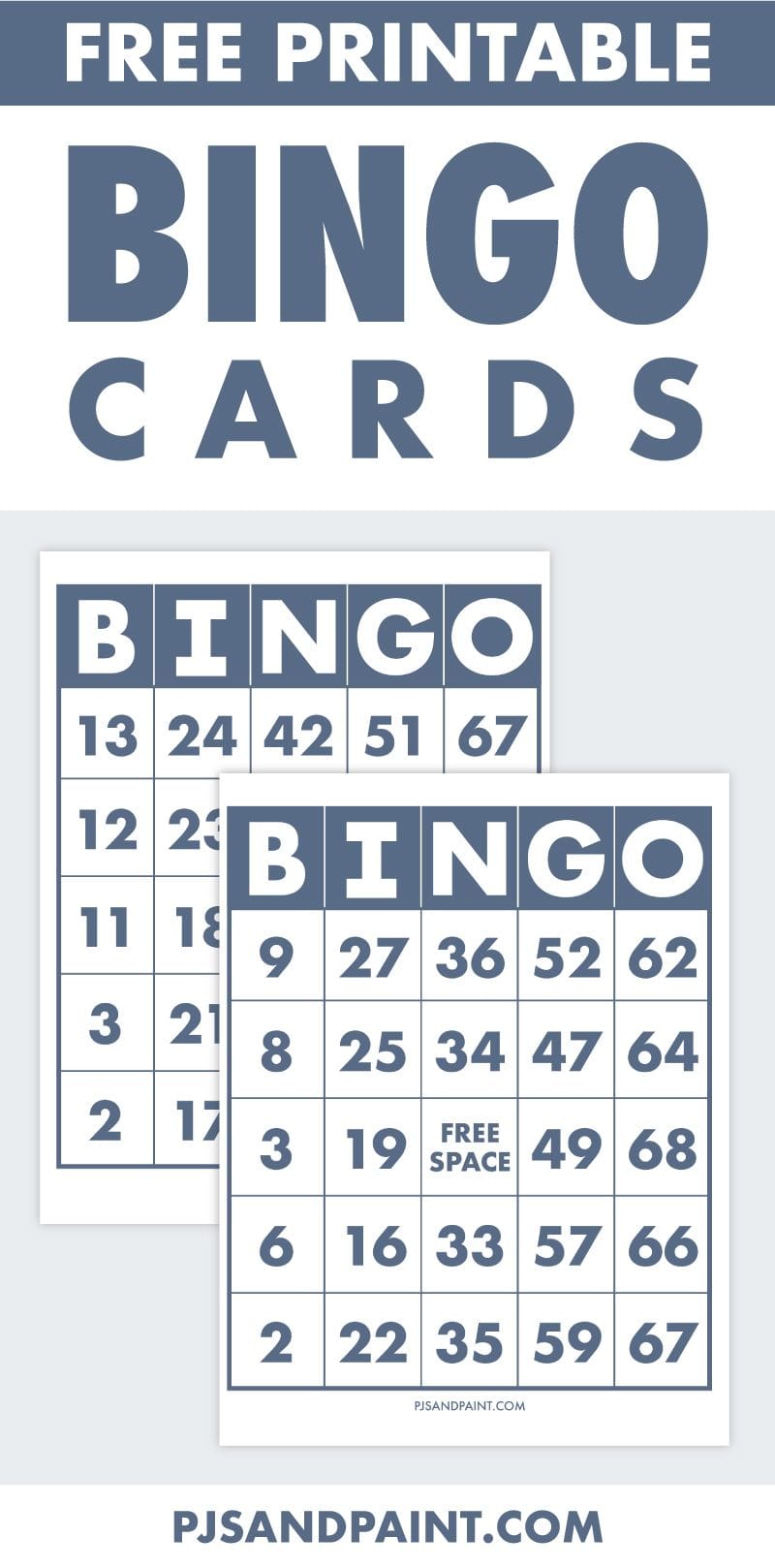 Free Printable Bingo Cards