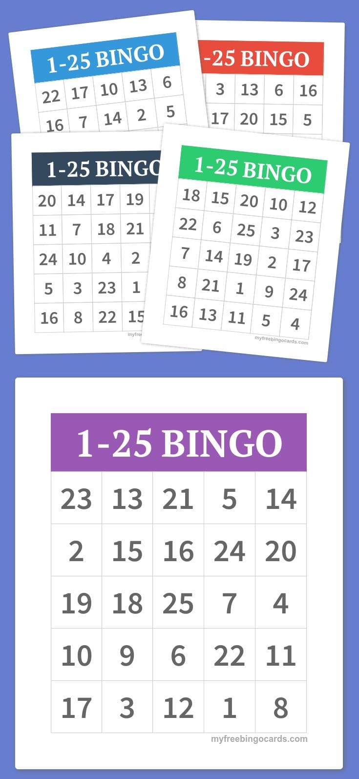 Free Printable Bingo Cards With Numbers 1