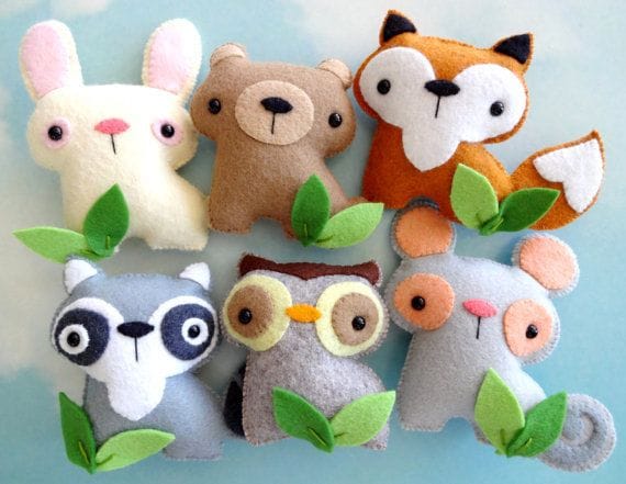 Felt Woodland Animals PDF Pattern