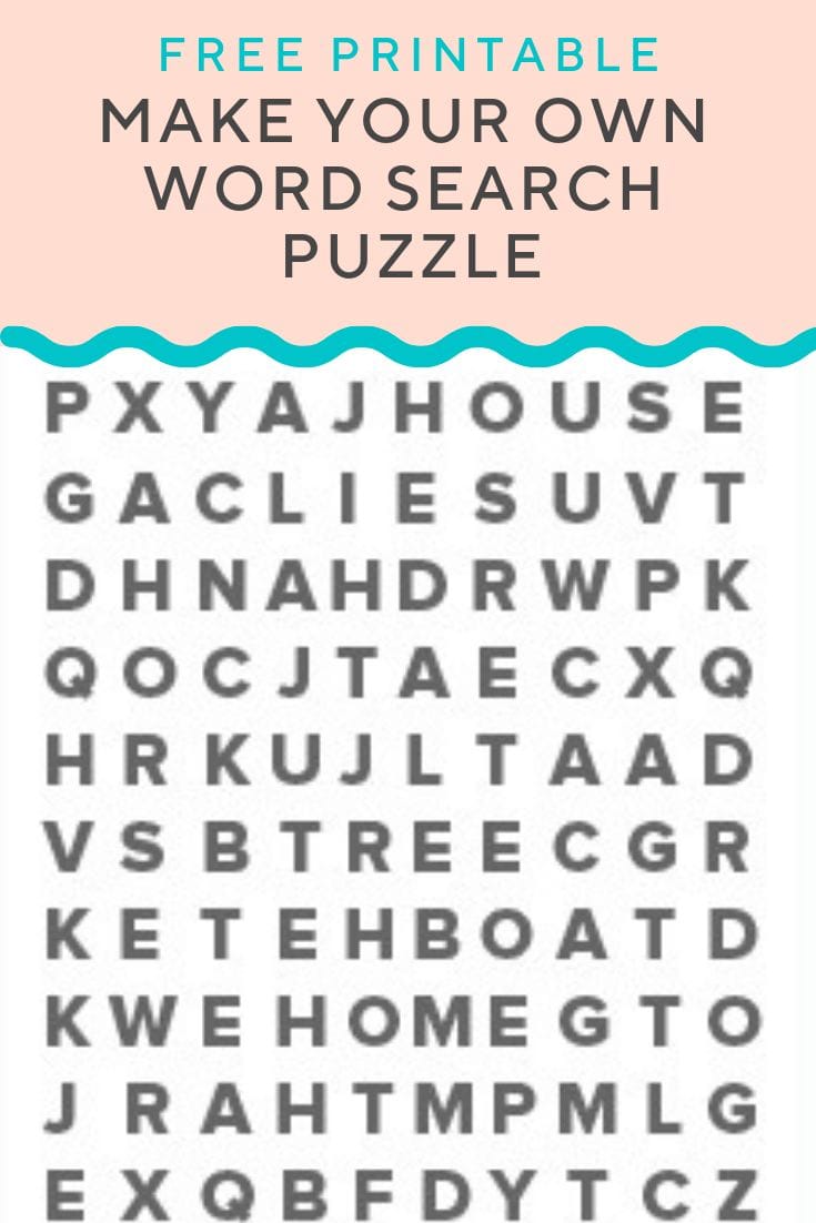 How to Create a Word Search Puzzle