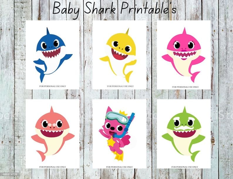 Baby Shark Free Printables