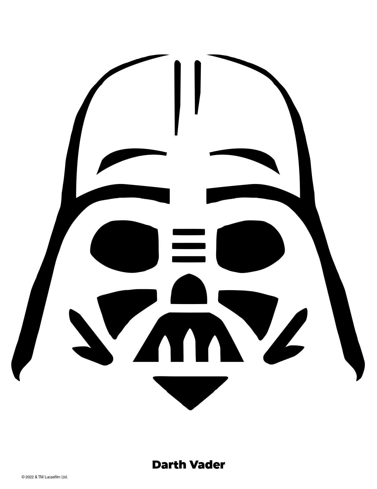 Star Wars: Darth Vader (Free Pumpkin Stencil