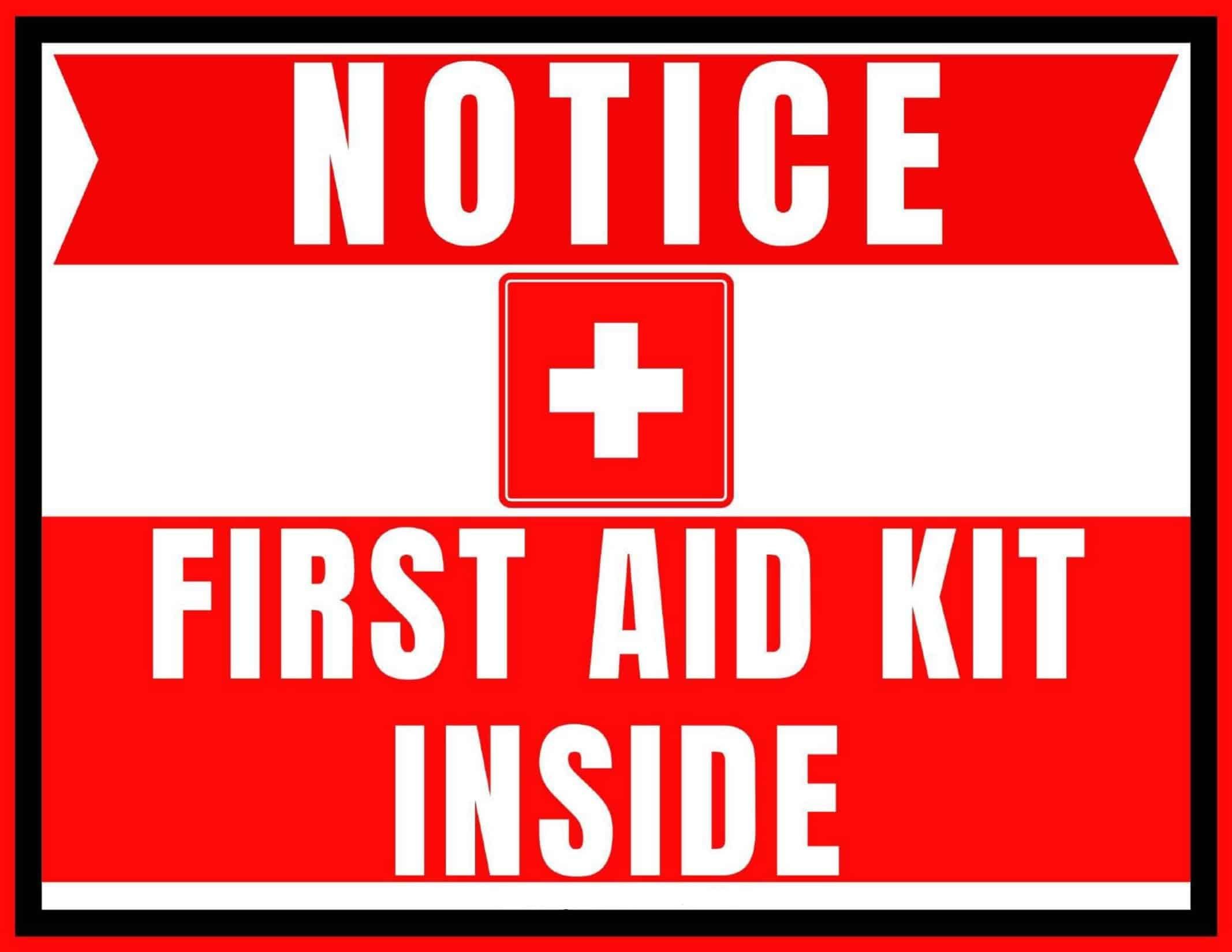 First Aid Kit Sign Printable