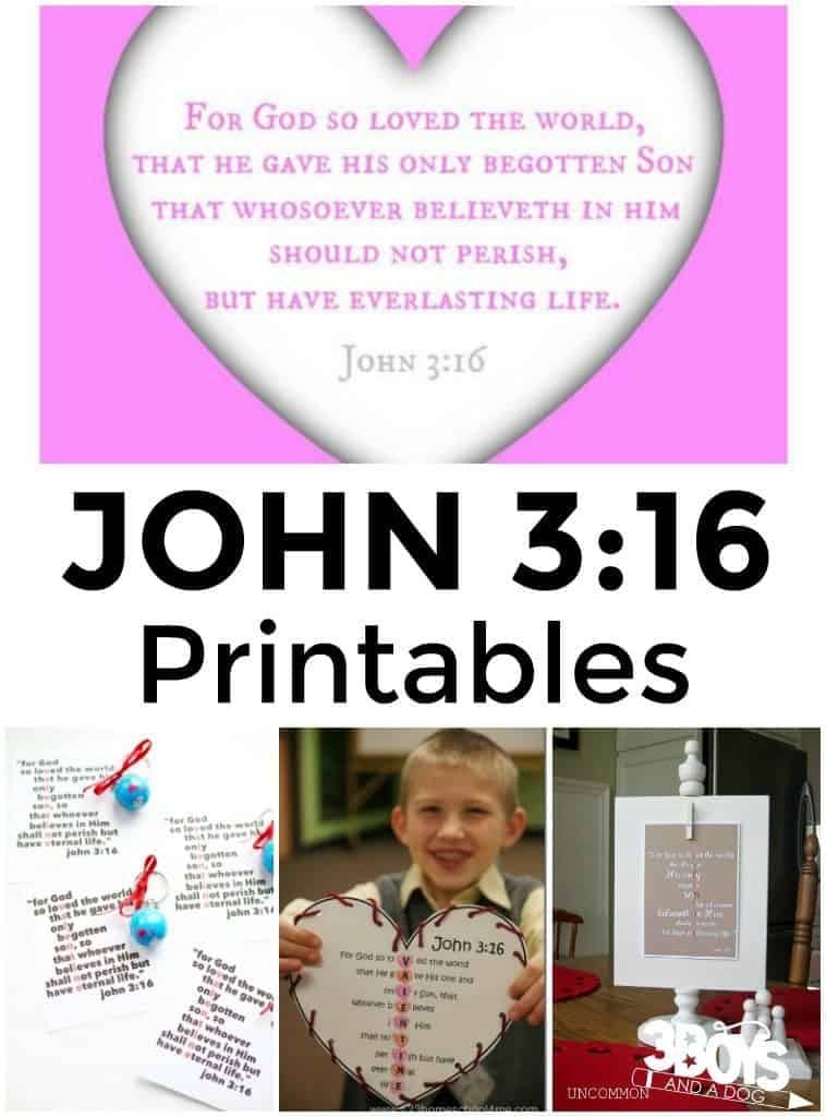 John 3 16 Printable Image