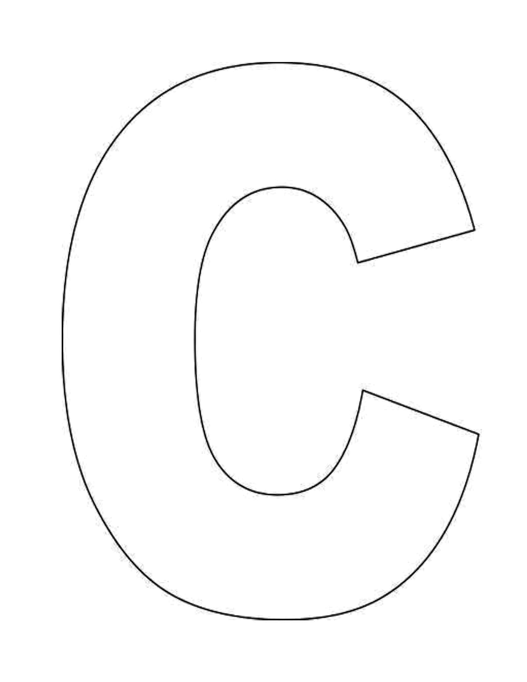 Letter C Template Free Printable