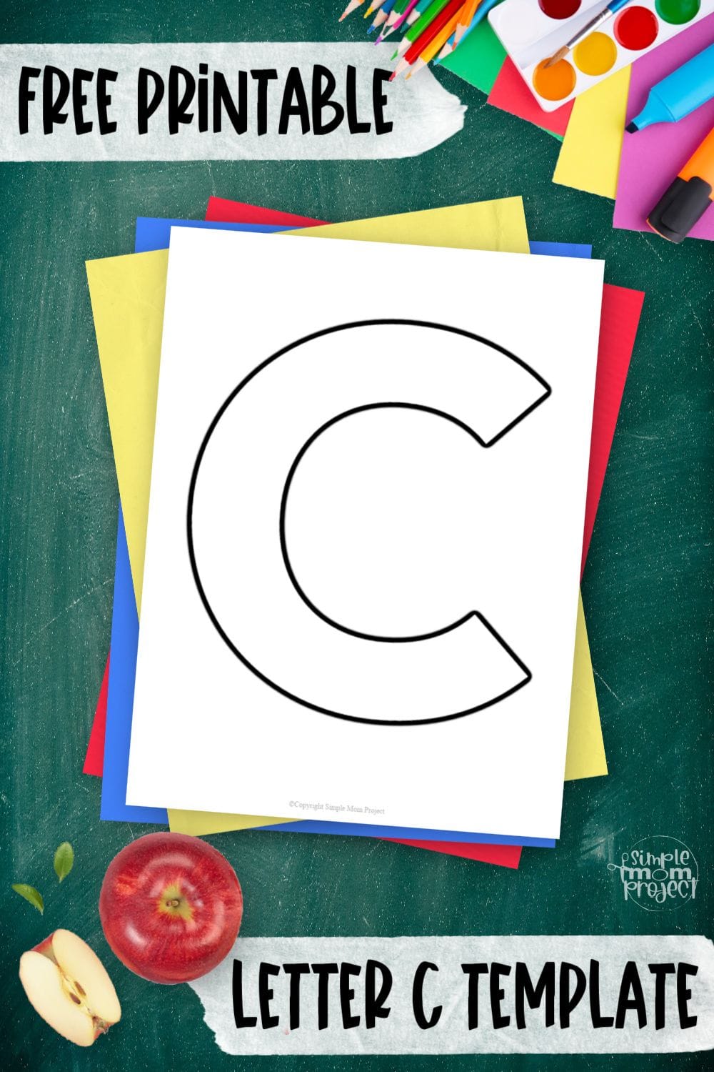 Free Printable Uppercase Letter C Template