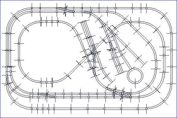 Printable N Scale Track Template