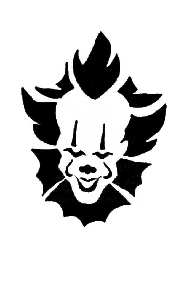 Stencil of Pennywise