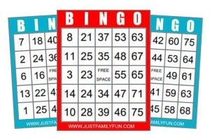 Bingo Card Templates (Free Printables!)