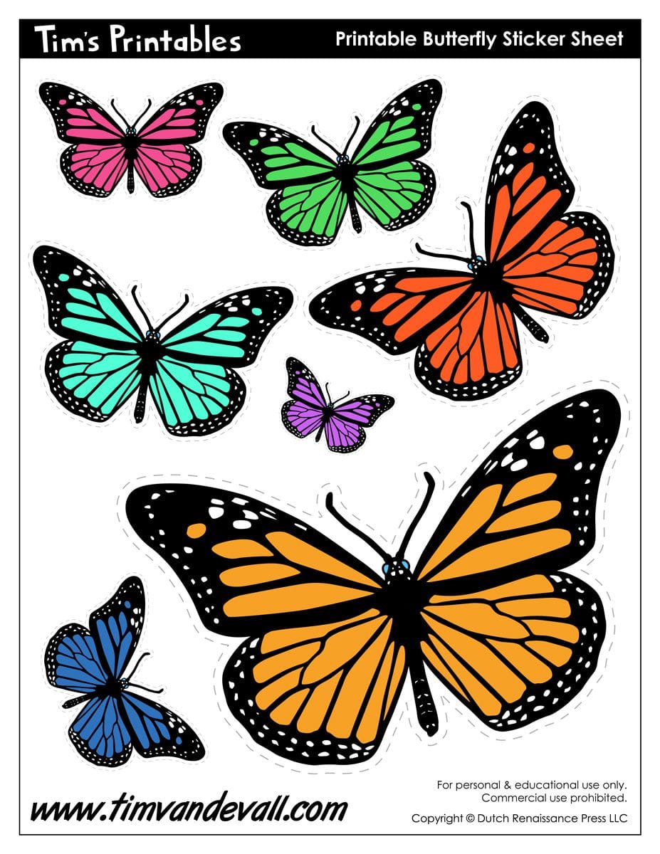 Free Printable Butterfly Templates