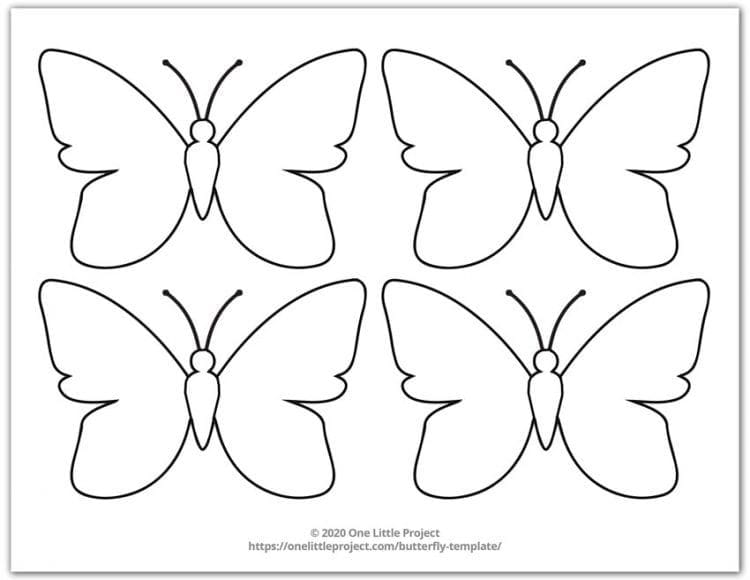 Free Printable Butterfly Templates