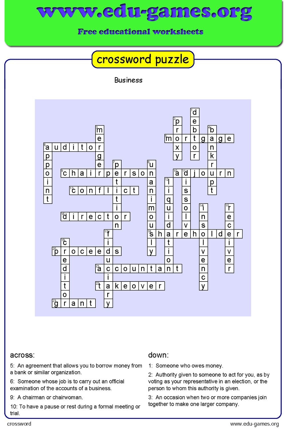 Free Crossword Puzzles Maker Printable